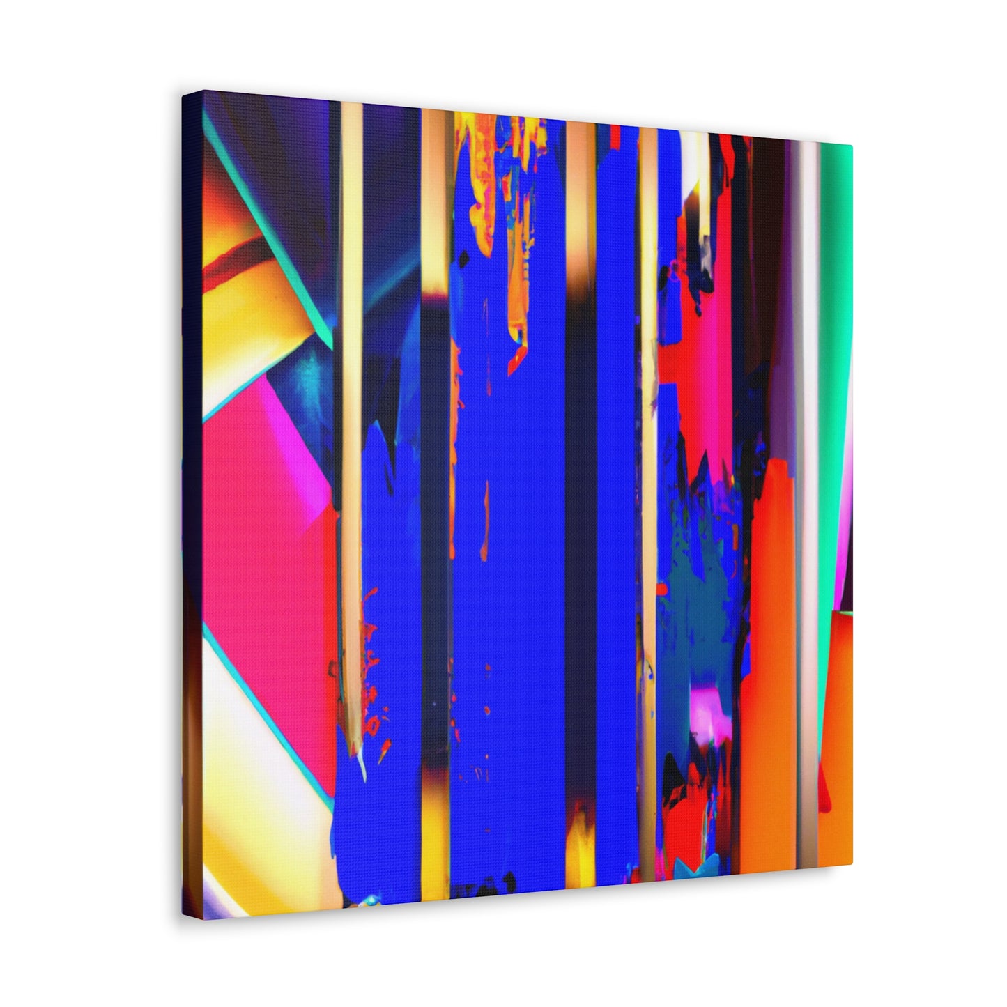 Vivid Cubic Horizon. - Canvas