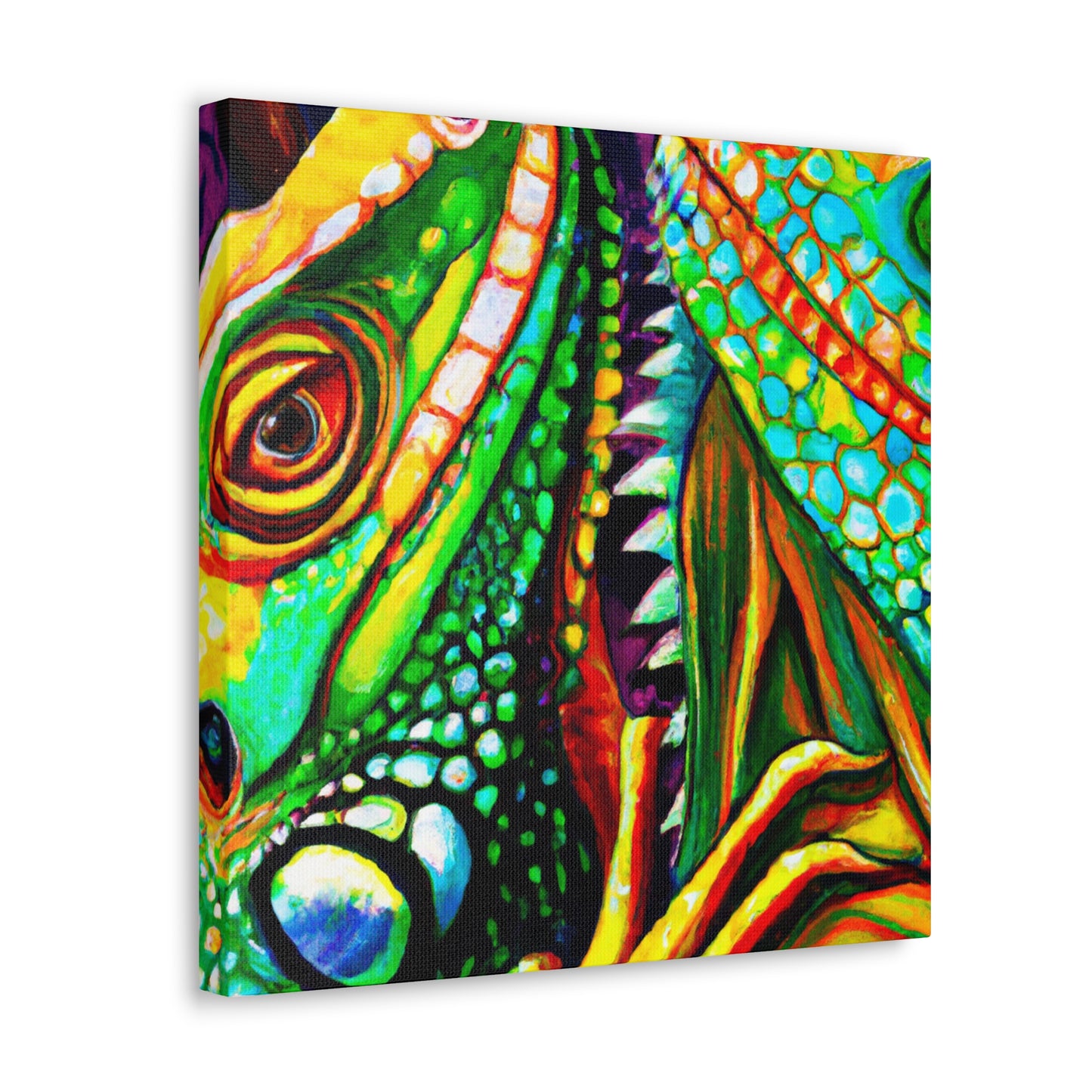 Iguanas In HWilleries - Canvas