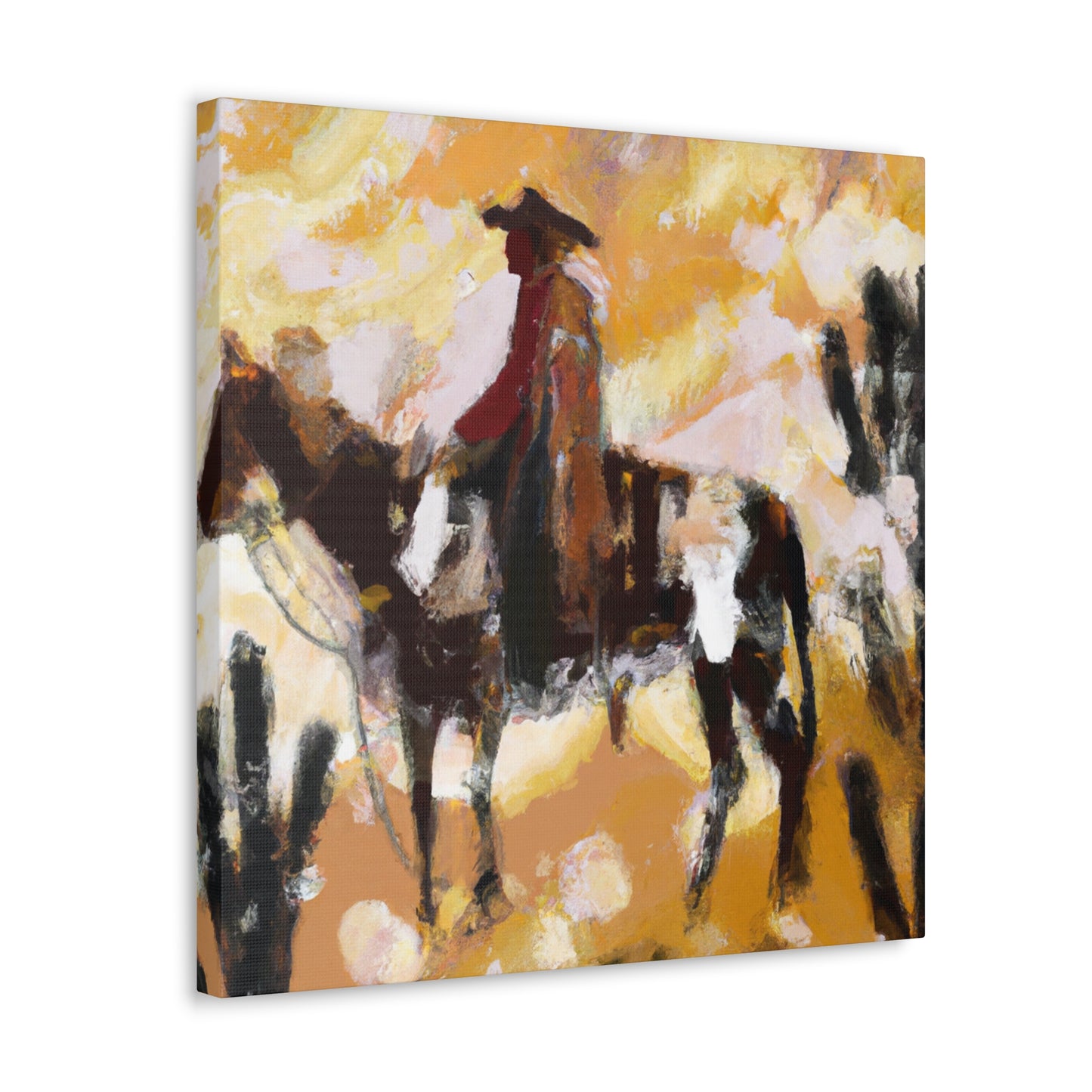 "Herding the Cowboys Home" - Canvas