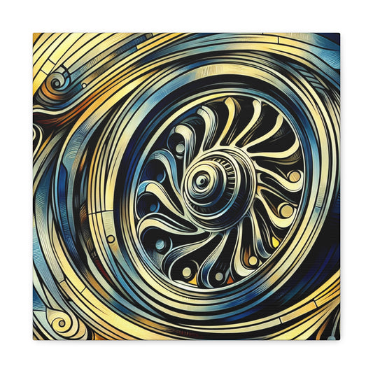 "Spinning Metal Revolutions" - Canvas