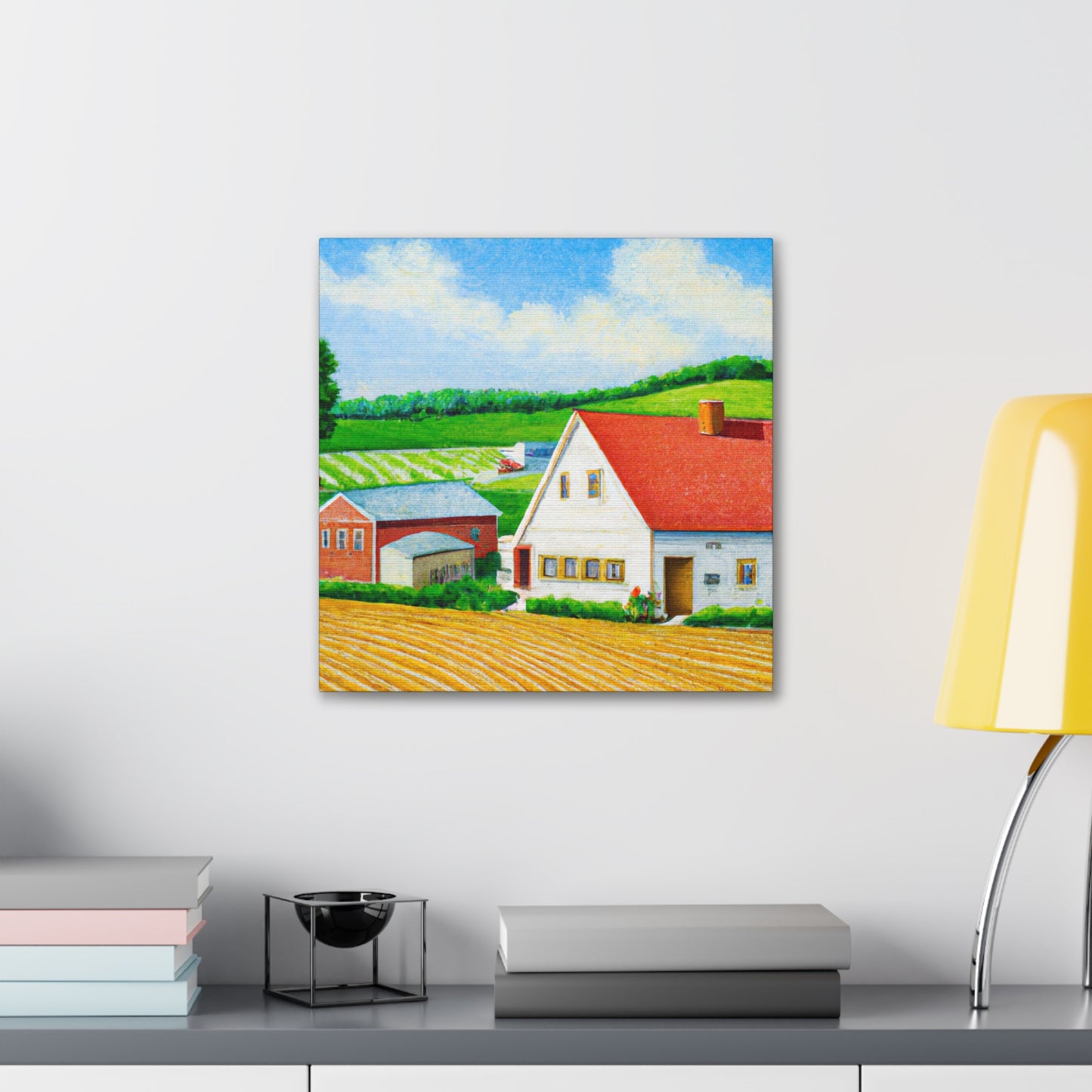 Farmhouse in Sunrise' - Canvas