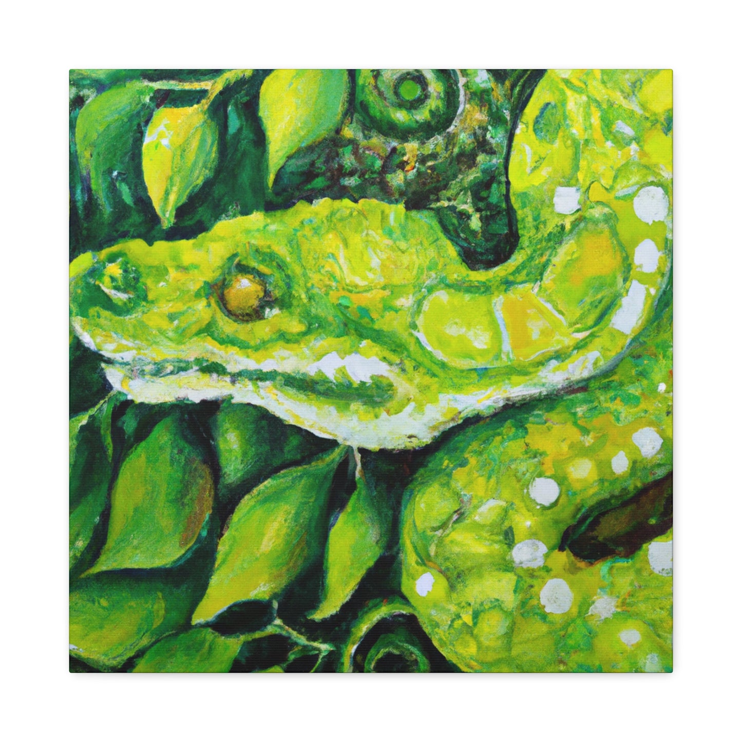 Green Tree Python Dance - Canvas