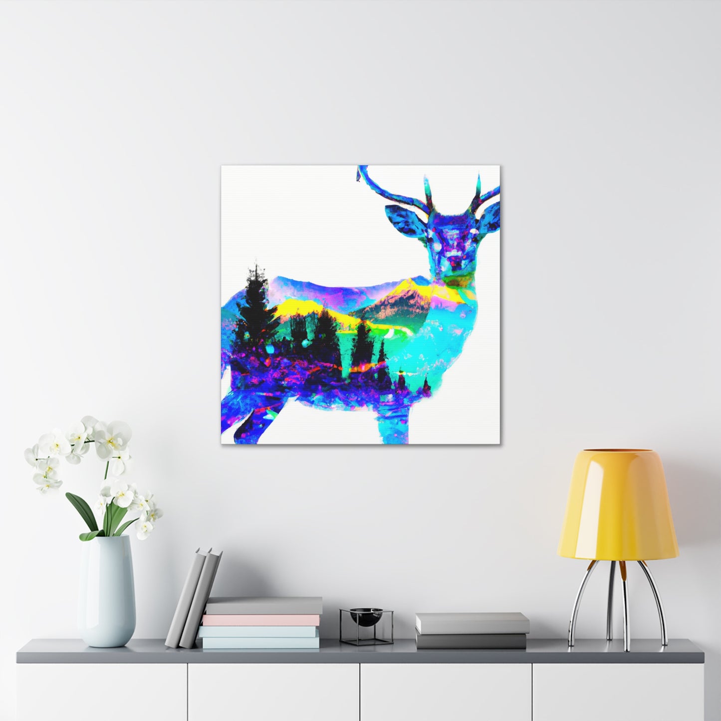 "Deer in Pop Art." - Canvas