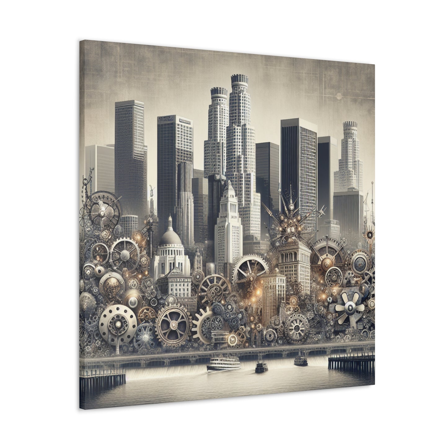 "Gears of Victorian LA" - Canvas