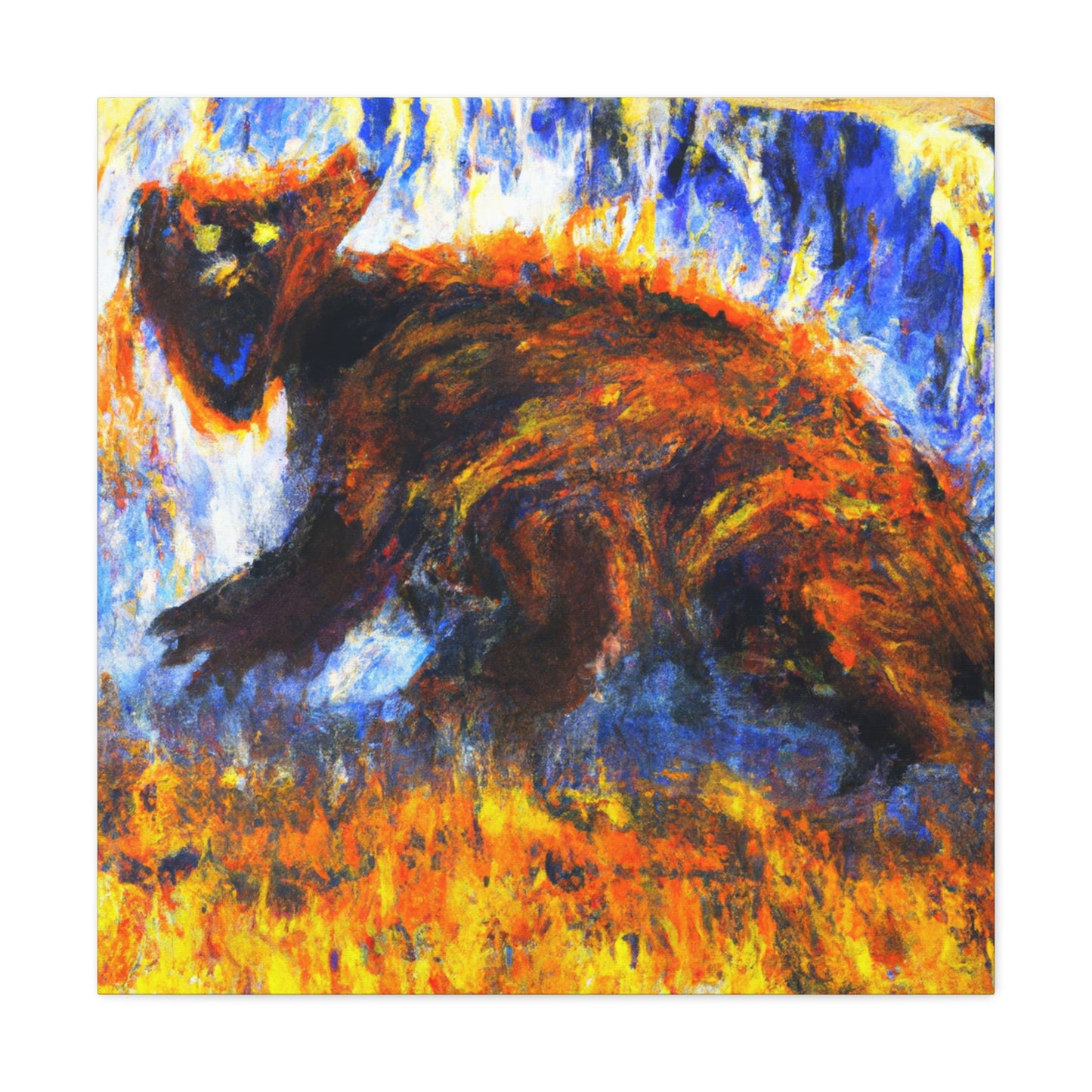 Marmot in Expressionism - Canvas