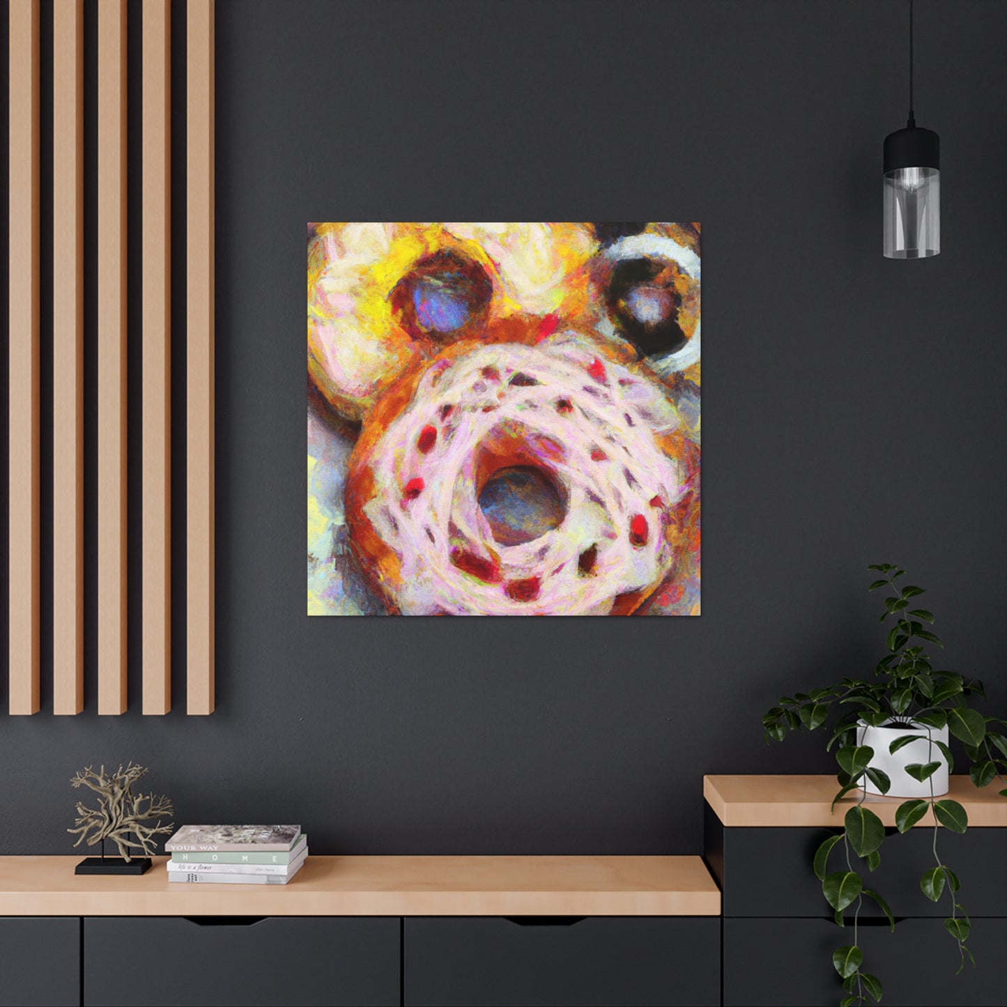 Doughnut Dreamscape Painting - Canvas