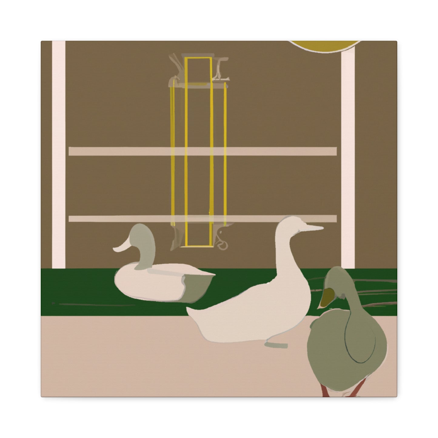 "Duck in Art Deco". - Canvas