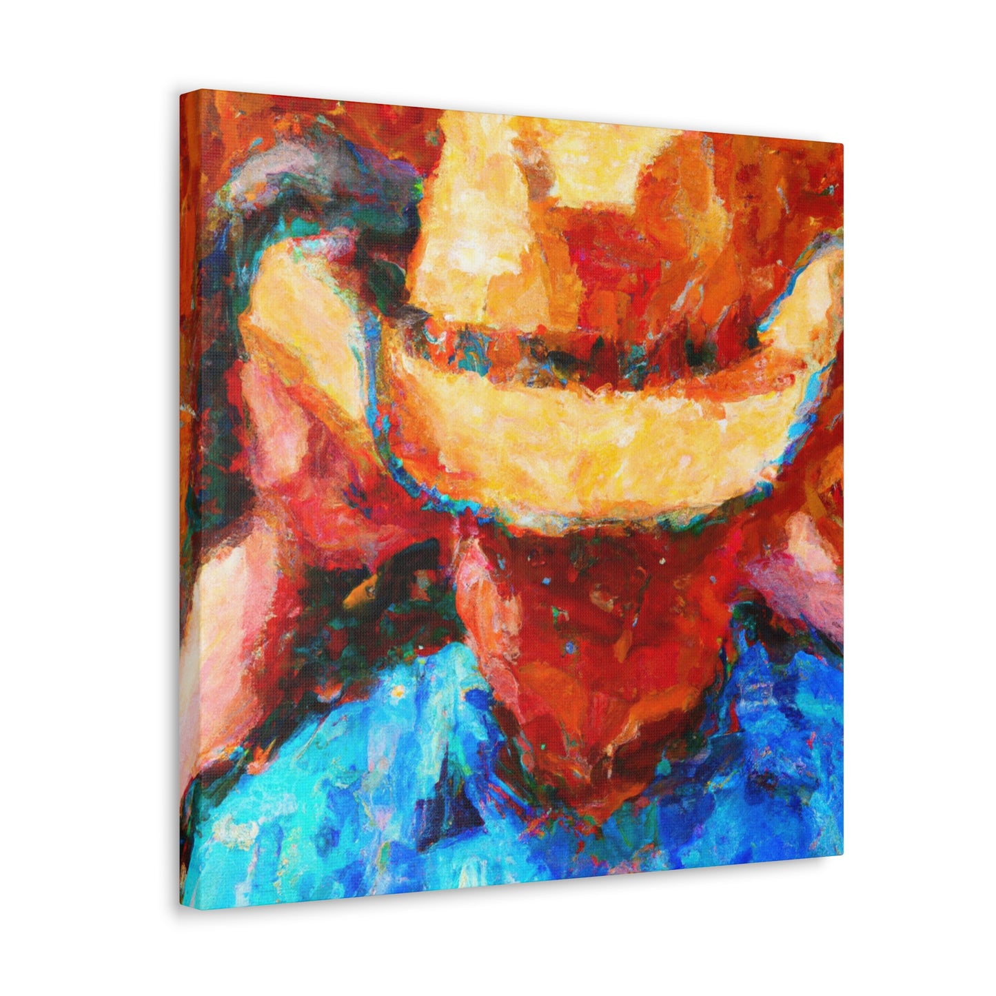 "Cowboy Hat Reminiscence" - Canvas