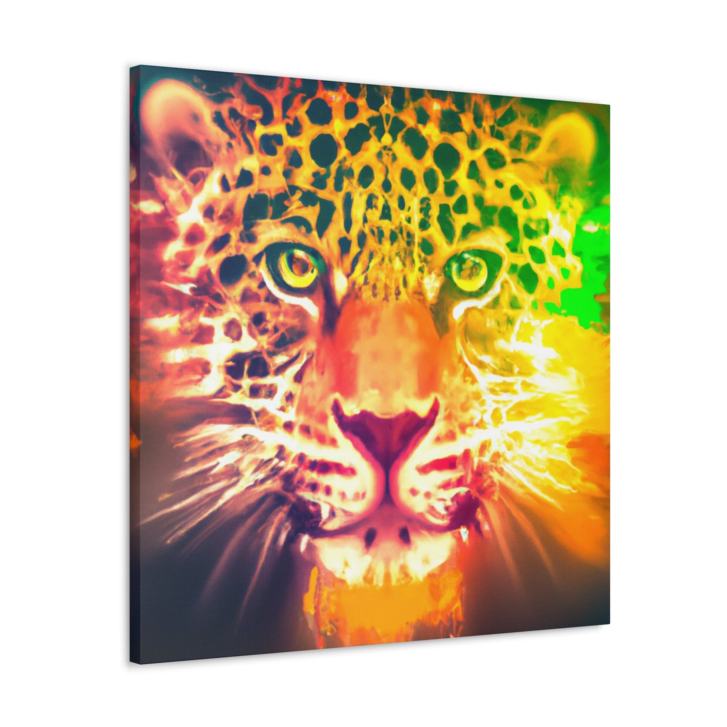 Leopard's Majestic Gaze - Canvas