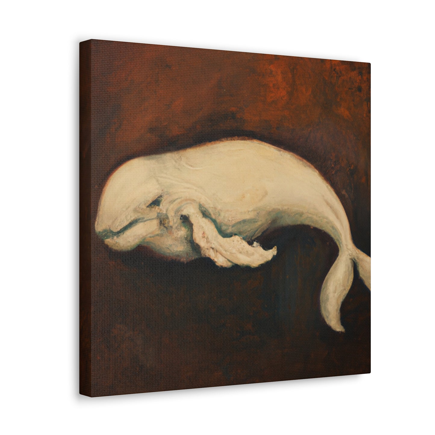 Beluga Whale Serenely - Canvas