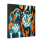 "Saint Bernard in Deco" - Canvas