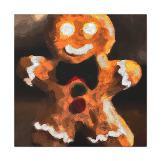 Gingerbread Man Delight - Canvas