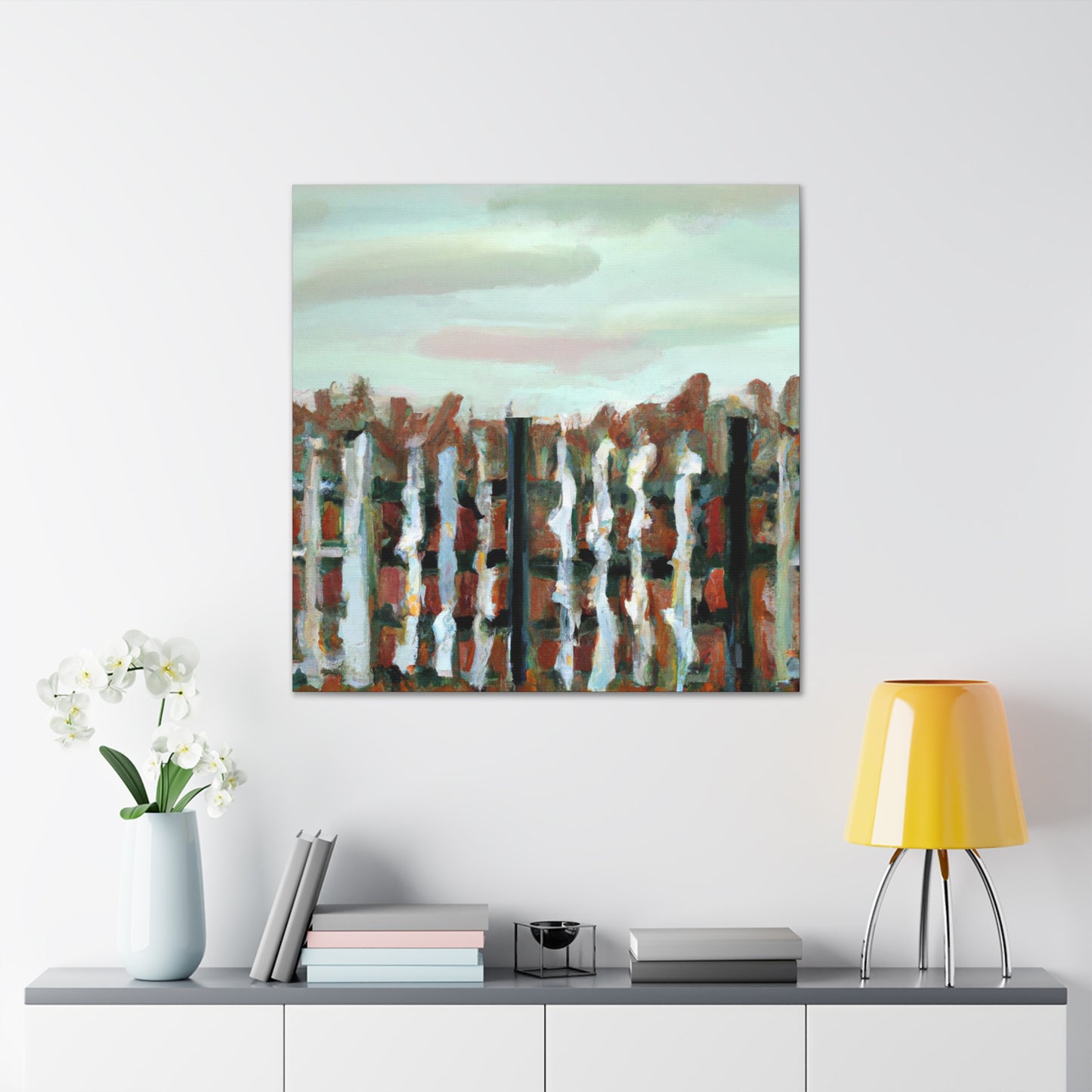 Fence of the Barnyard - Canvas