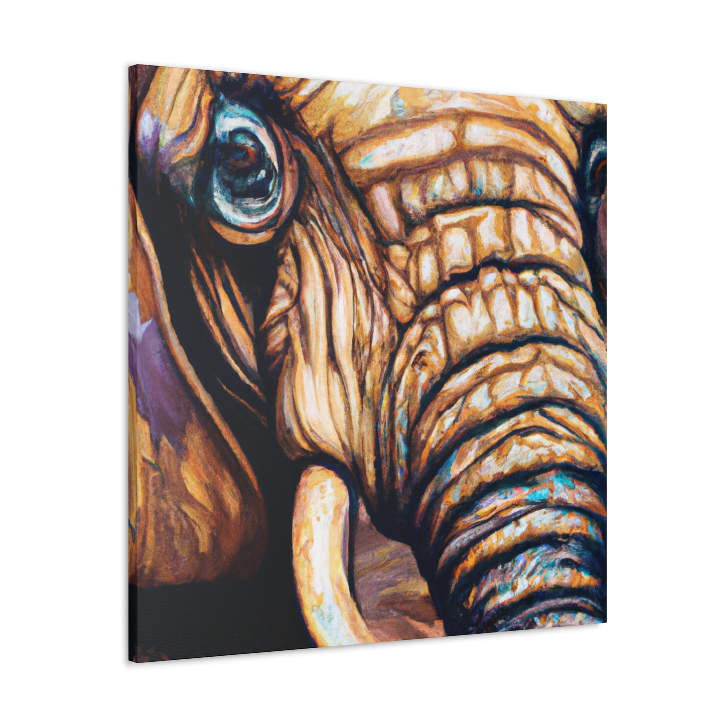 "Elephant in Hyperrealism" - Canvas