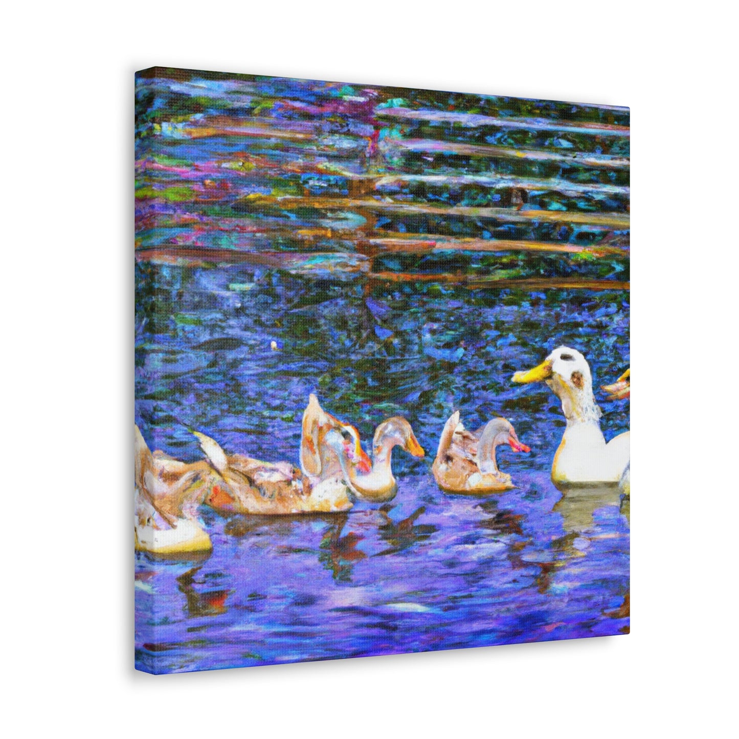 Duck on a Pond - Canvas