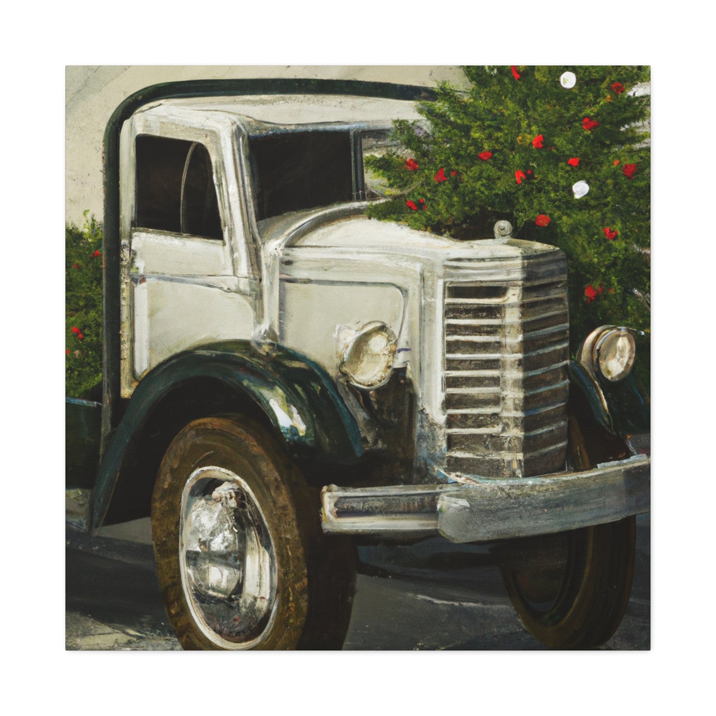 "Vintage Christmas Delivery" - Canvas