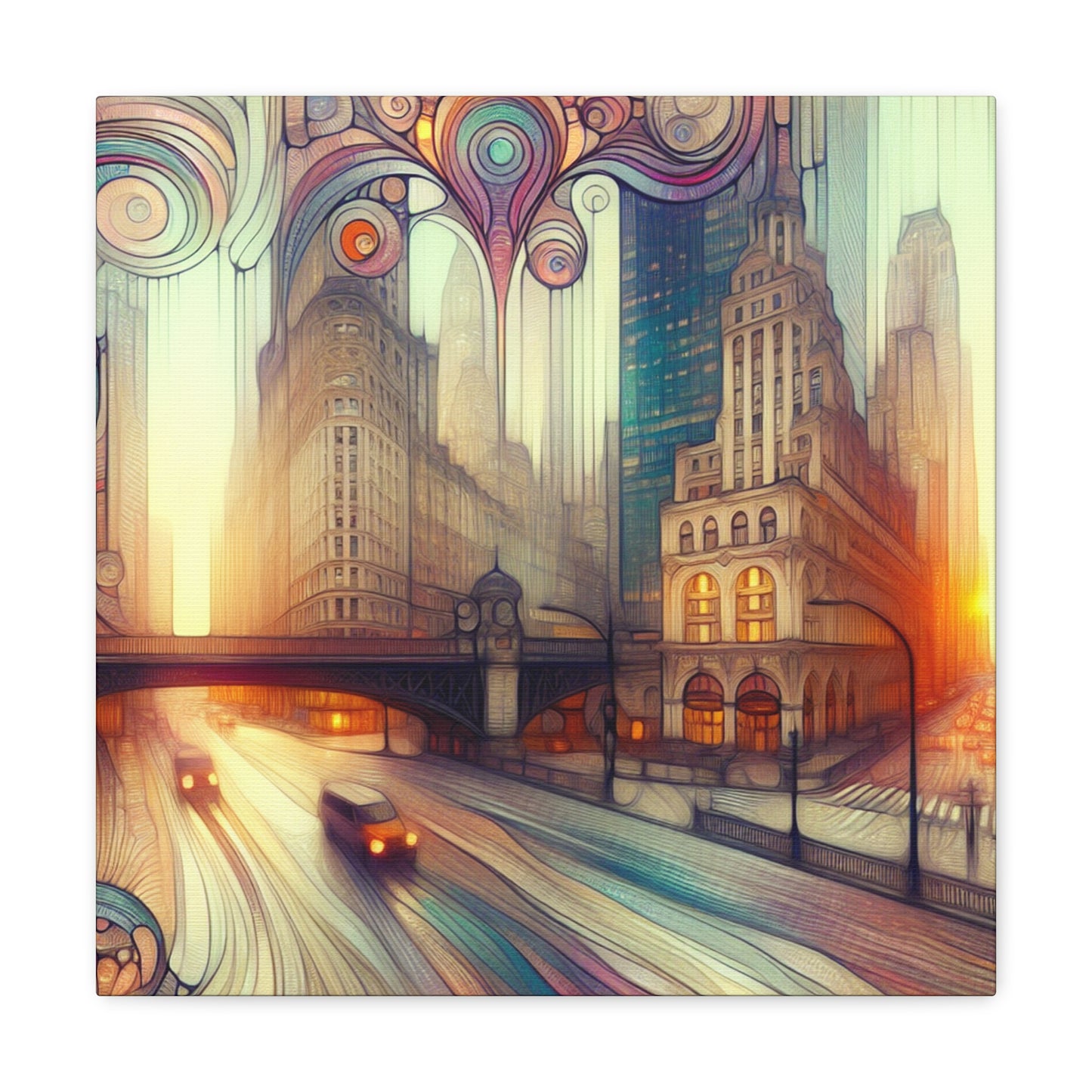 City of Gilded Dreams - Canvas