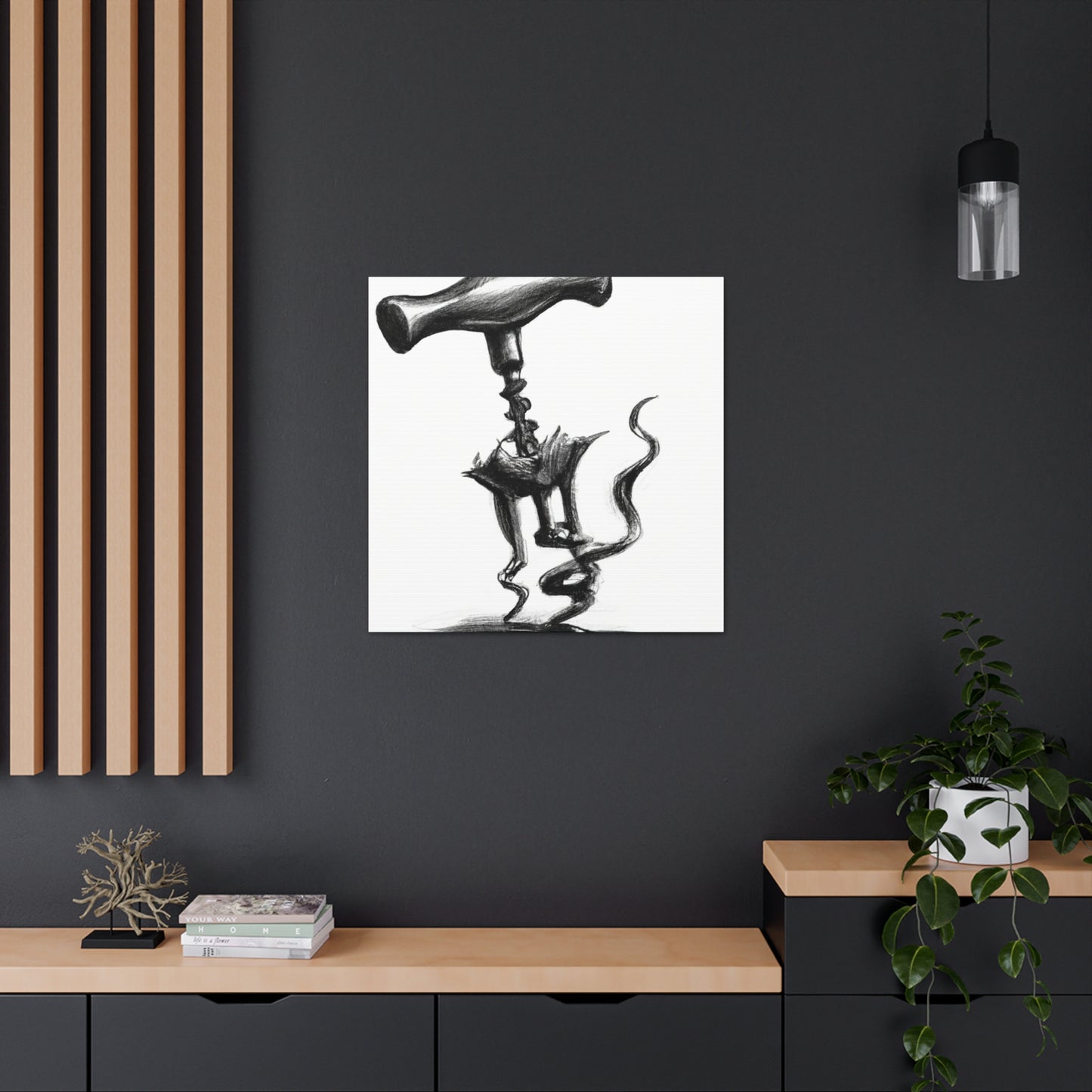 "Corkscrew's Coiled Form" - Canvas