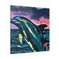 Dolphin in Pop Art - Canvas