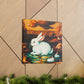 Rabbit in Neoclassicism - Canvas