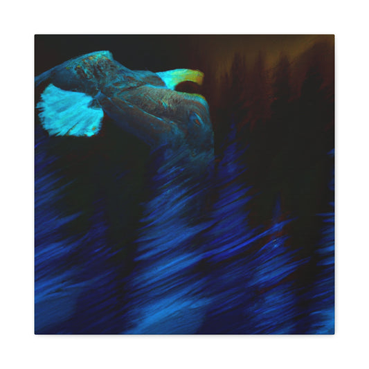 Eagle Soars Surrealistically - Canvas