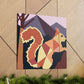 Squirrel in Deco Style - Canvas