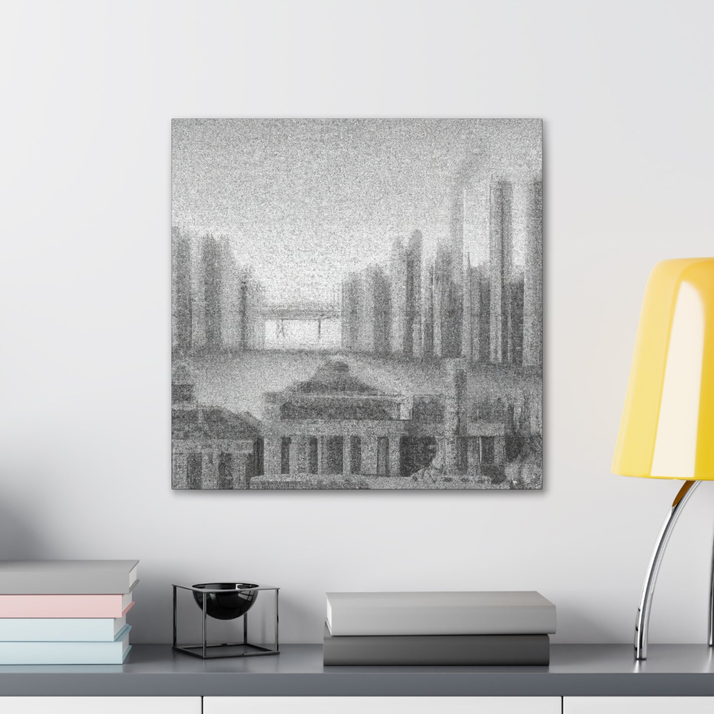 "Art Deco Pointillisme" - Canvas