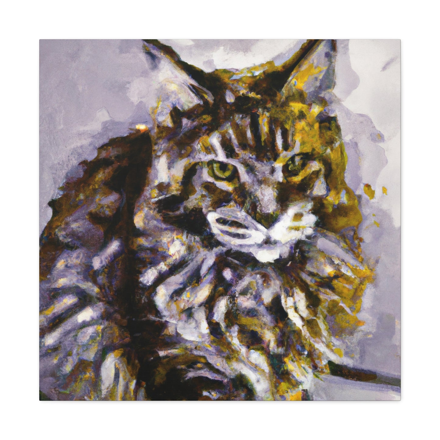 Maine Coon Expressionism - Canvas