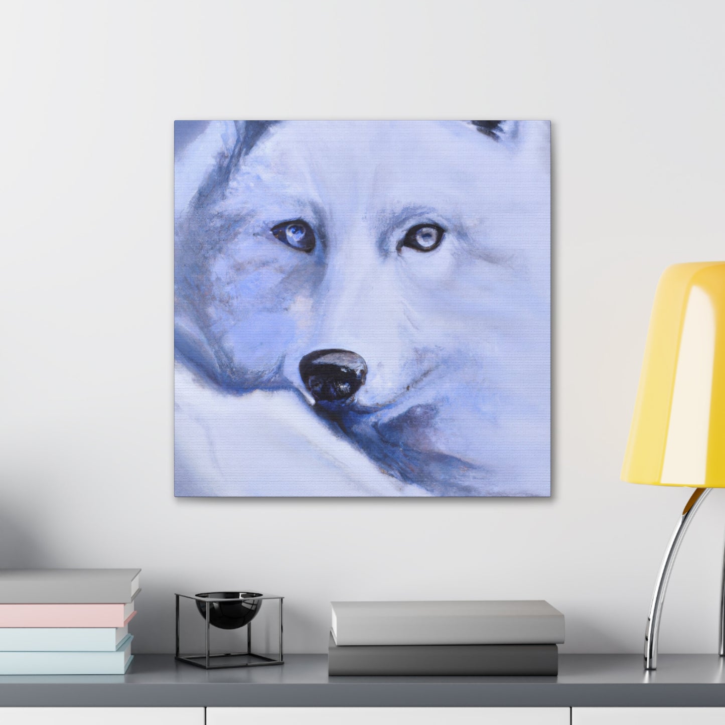 "Arctic Wolf Hyperrealism" - Canvas