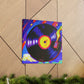 "Vinyl Resonance Impressionism" - Canvas