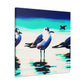 Sea Birds in Flight - Canvas