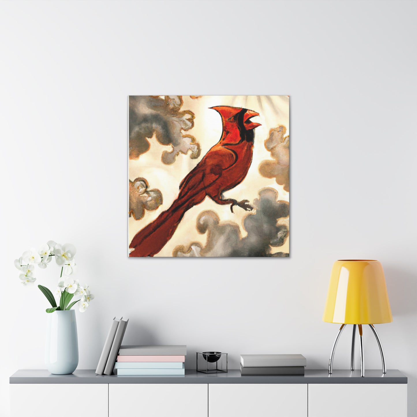 Northern Cardinal Glow. - Canvas