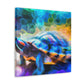 Box Turtle Paradoxical Art - Canvas