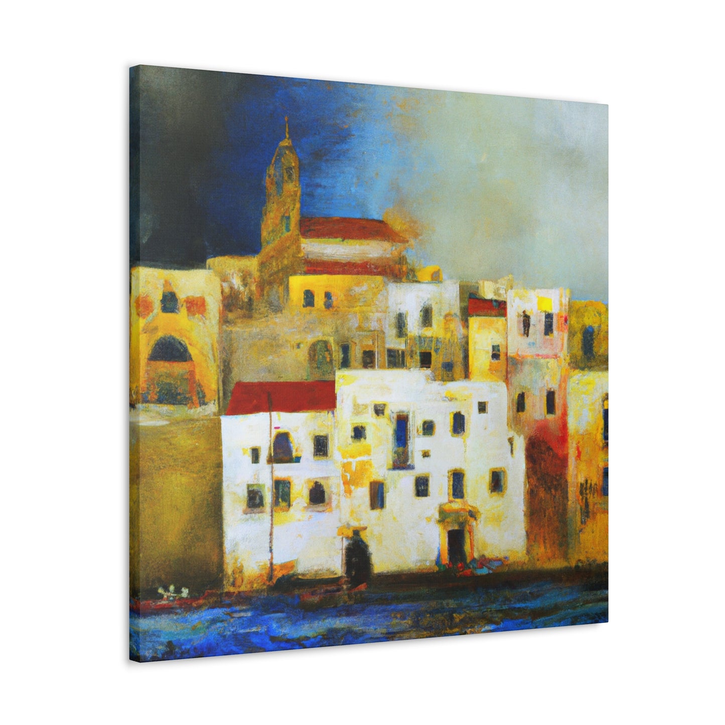 Sun-soaked Mediterranean Dream - Canvas