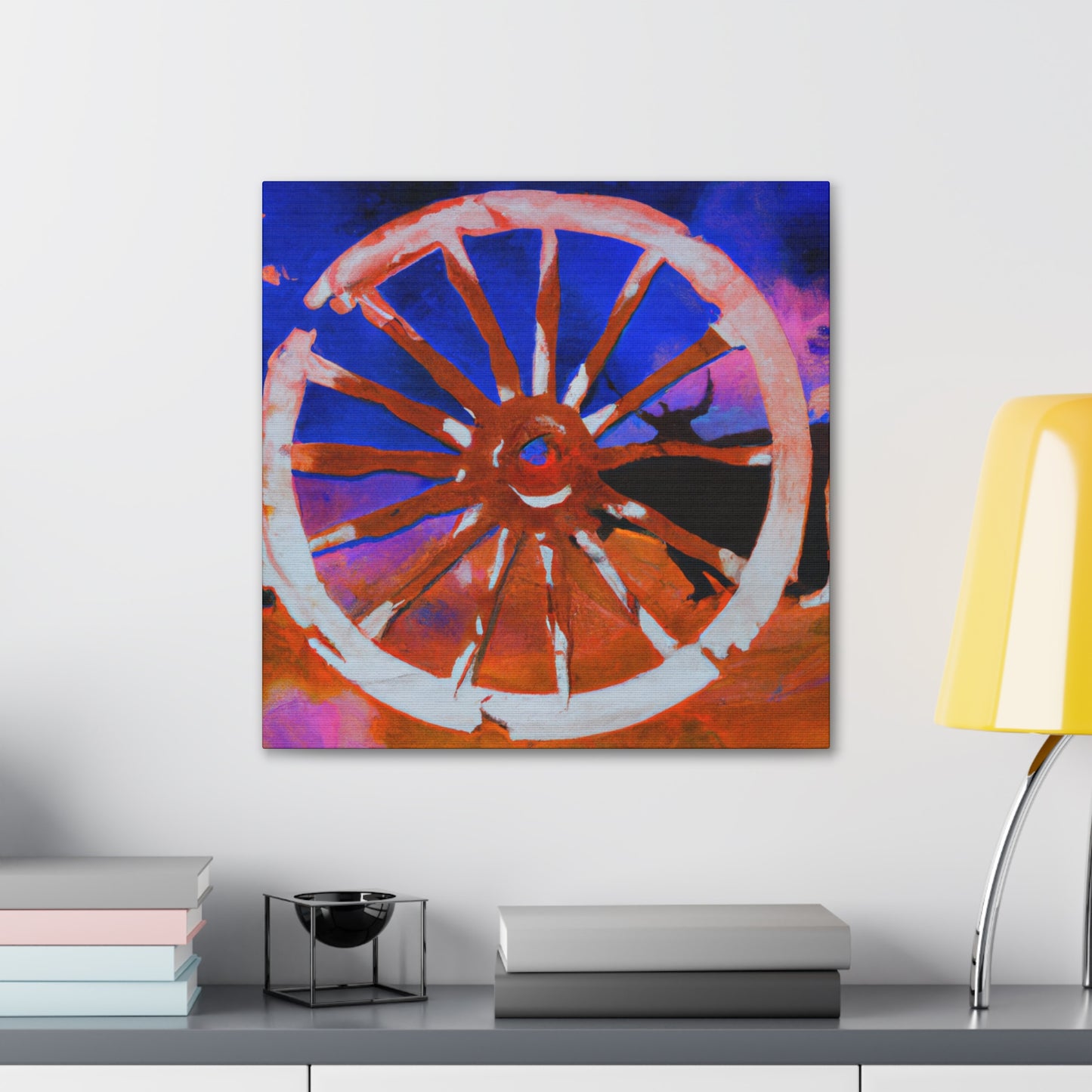 "Wagon Wheel Labyrinth" - Canvas