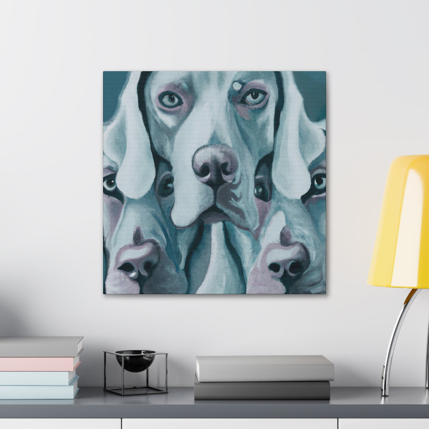 "Weimaraner Stare Majestic" - Canvas