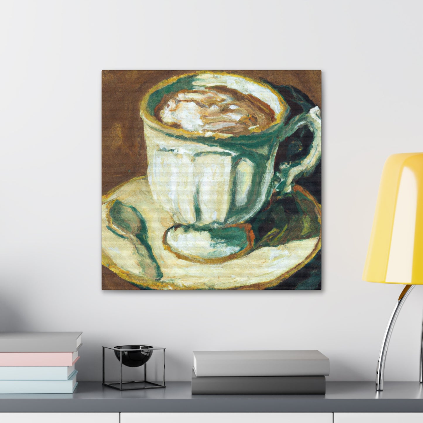 Coffee Cup Grandeur - Canvas