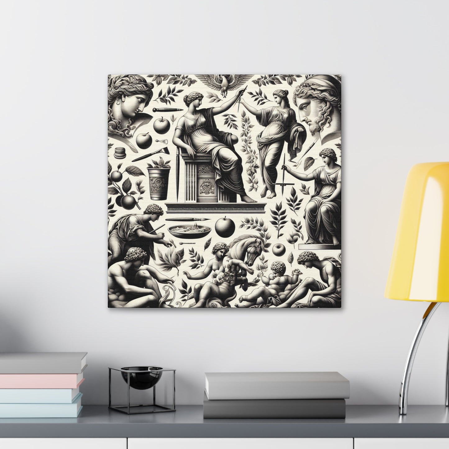 "Ethereal Marble Symphony" - Canvas