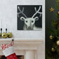 Reindeer in Blizzard - Canvas