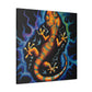 "Lizard in Art Deco" - Canvas