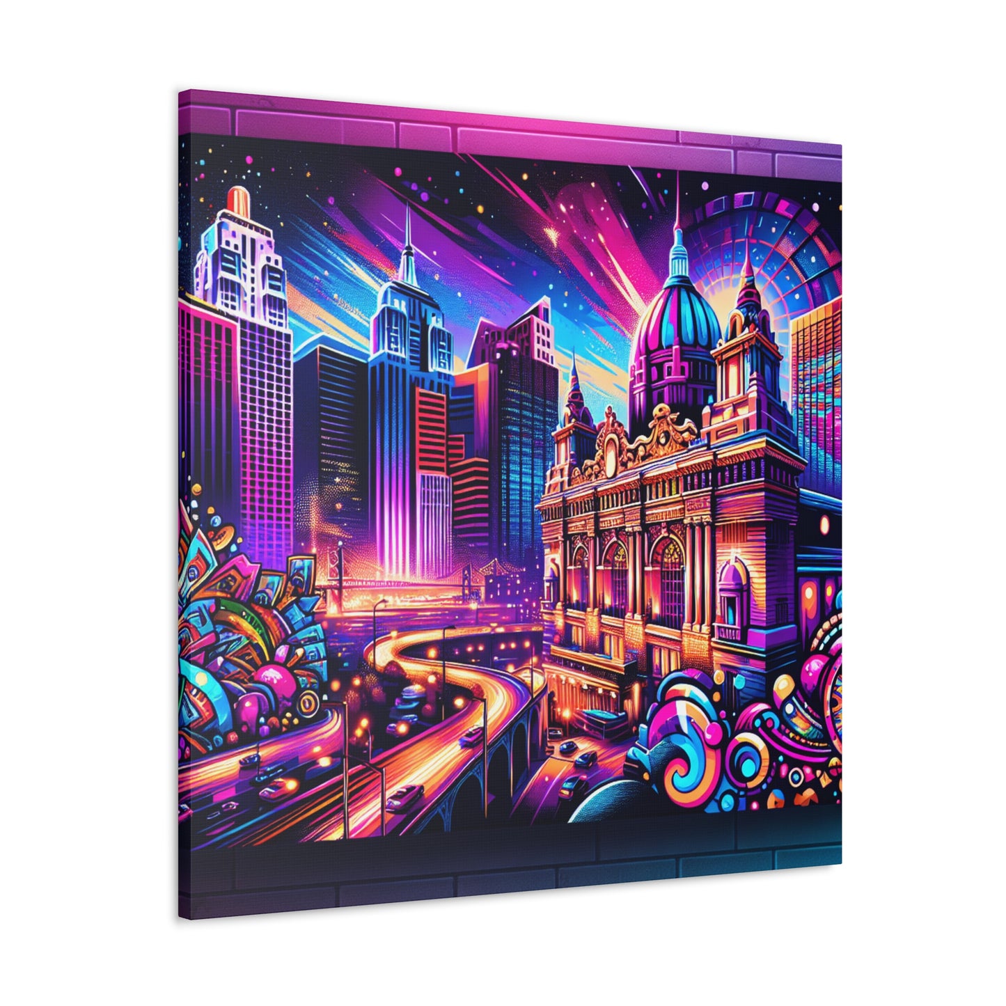 High Stakes Cityscape - Canvas