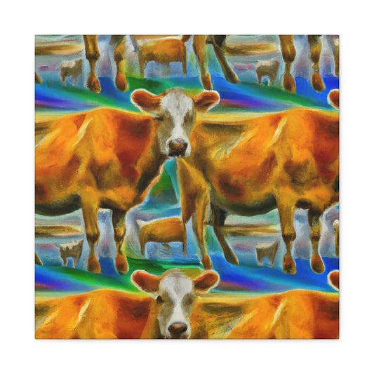 "Jersey Cows in Dreams" - Canvas