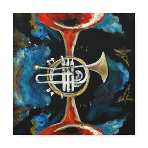 "Blowing the Trumpet Loudly" - Canvas