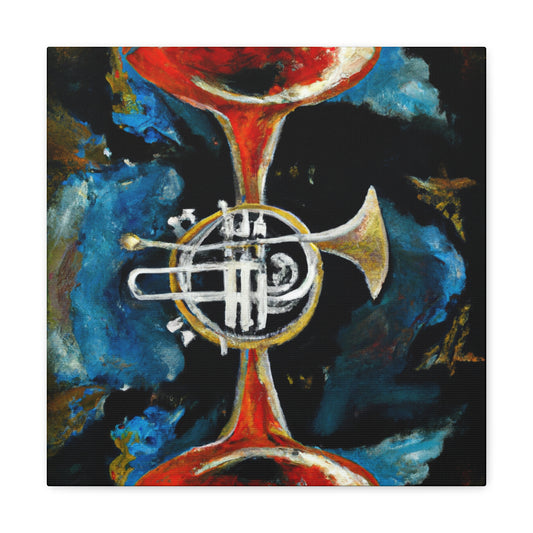 "Blowing the Trumpet Loudly" - Canvas