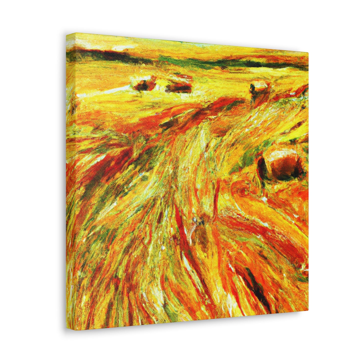 Hay Field Splendor. - Canvas