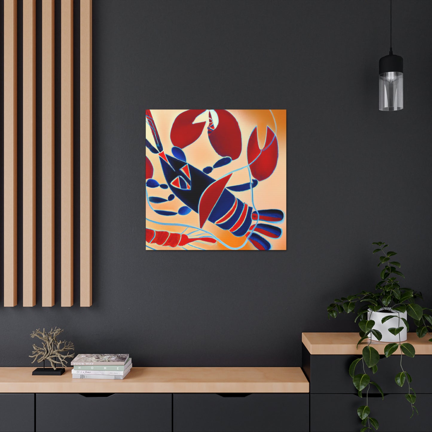 Lobster in Art Deco - Canvas