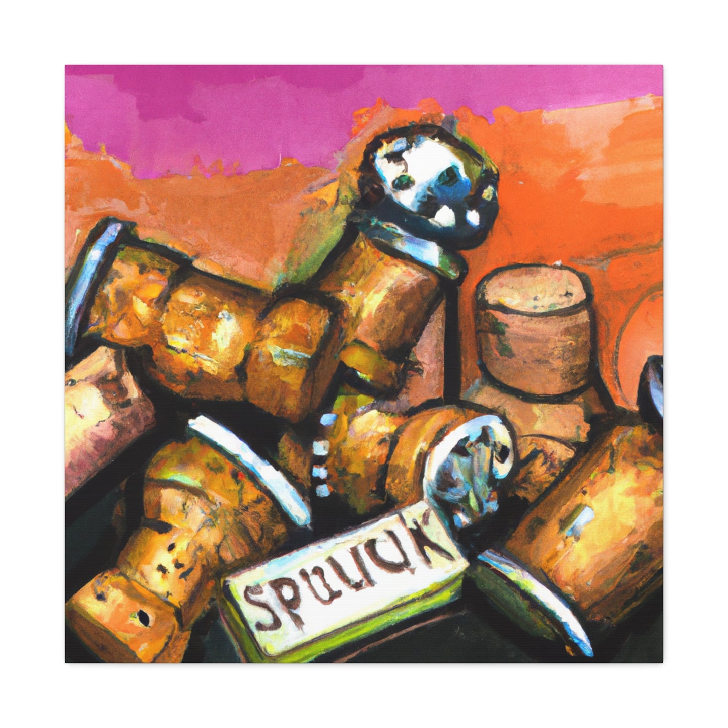 "Corking Steampunk Bruiser" - Canvas