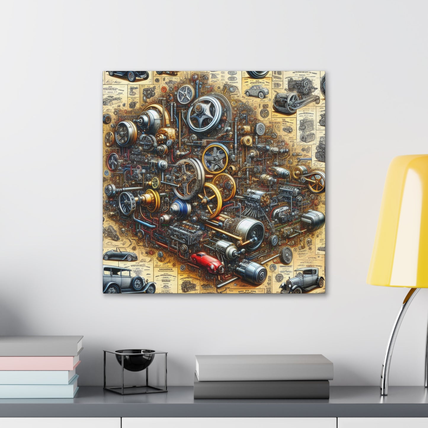 "Ingenious Wheels Unveiled" - Canvas