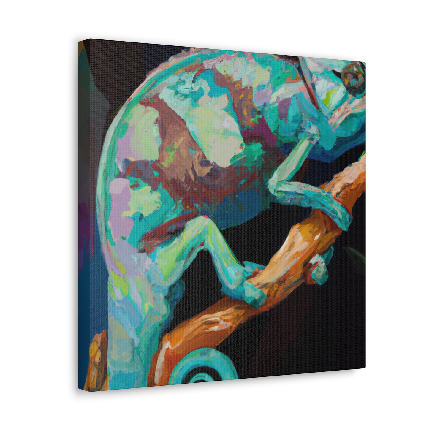 "Veiled Chameleon Dreaming" - Canvas