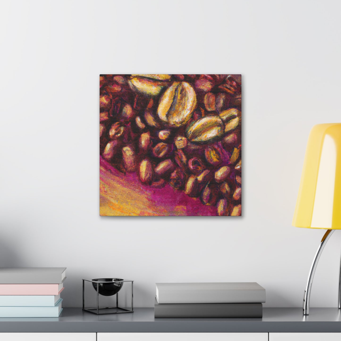 "Coffee's Colorful Aroma" - Canvas